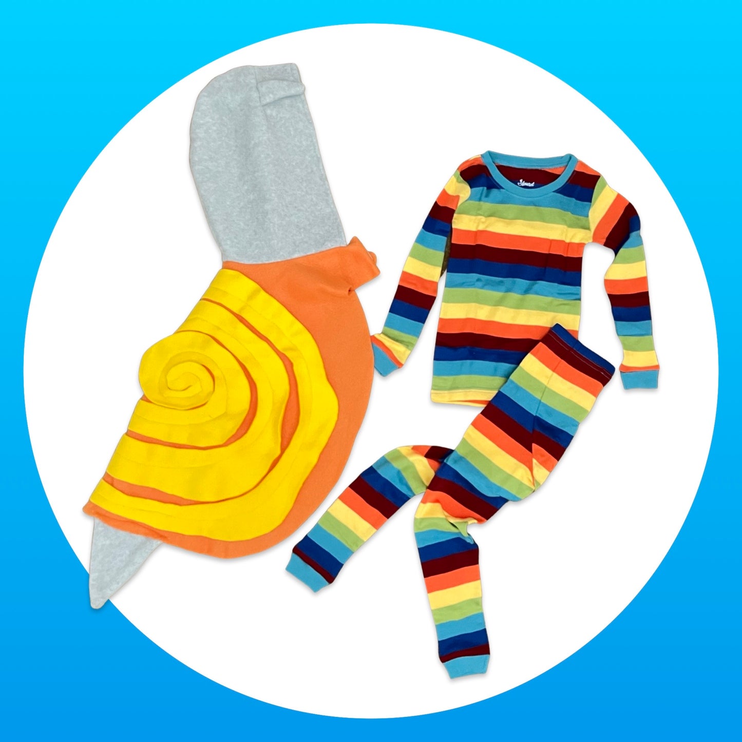 Kids Two Piece Cotton Pajamas - Colorful Stripes